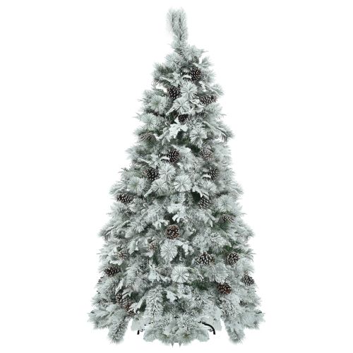 6 Feet Of Spruce Snow Covered Christmas Tree With Pre-installed Lights 6 Feet Of Spruce Snow Covered Christmas Tree With Pre-installed Lights